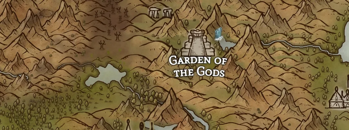 Kingdom of Andonia, a full color fantasy map (cropped detail)